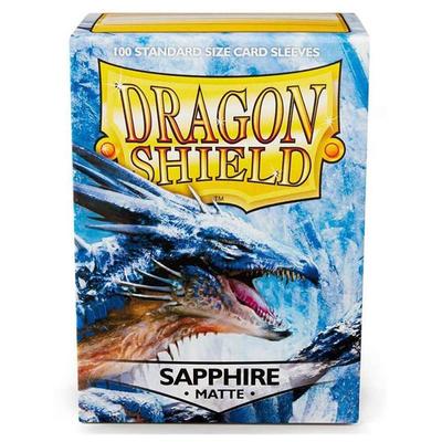 Матовые сапфировые обложки Dragon Shield, коробка из 100 шт.
