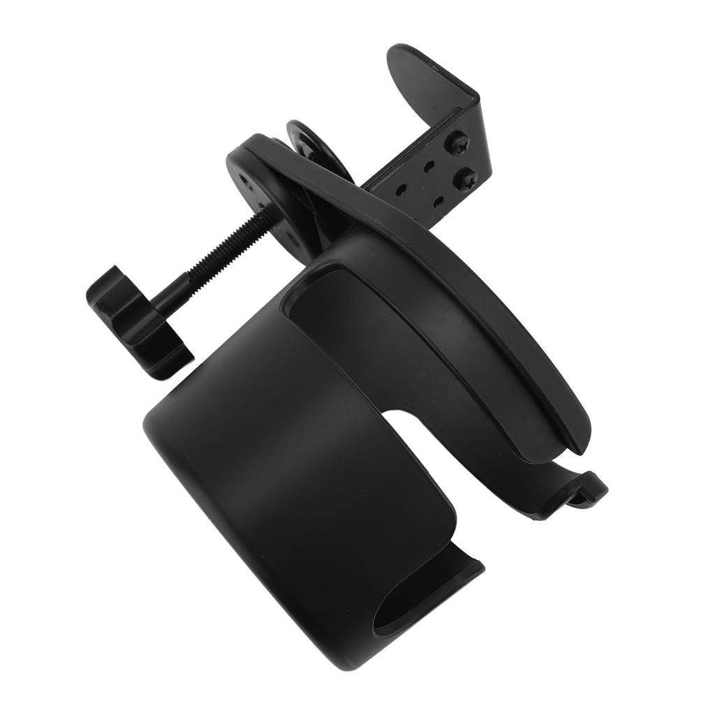 Desk Cup Holder Rotating Clip On Bottle Organizer Storage Rack for Coffee Drink Mugs Water Bottles
