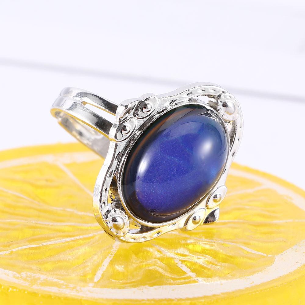 Funny Kids Adult Feeling Control Chic Adjustable Vintage Mood Changing Color Ring Temperature