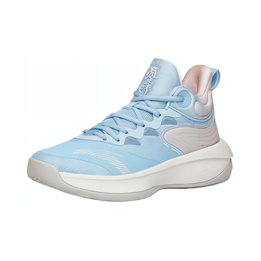 Anta Баскетбольные кроссовки Tiger Roar, удобные, универсальные, амортизирующие, нескользящие, износостойкие, средней высоты, мужские, синие 112211601Q-3