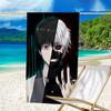 Tokyo Ghoul Kaneki's Struggle Microfiber Beach Towel, Lightweight And Quick-Dry, for Summer Travel, Beach Essential, Swimming Pool Outdoor