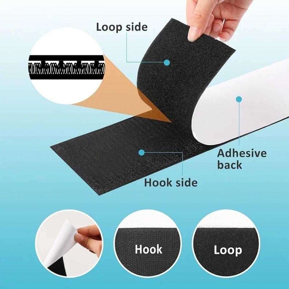 Полоски крепежной ленты шириной 10 см с клеевым слоем, черные, противоскользящий фиксатор для ковра, подушки для патио