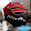 Custom Name Cap Skull Design Umbrella Folding Umbrella, Automatic Umbrella - 8-Frame for Travel, Casual Lightweight Personalized Gifts