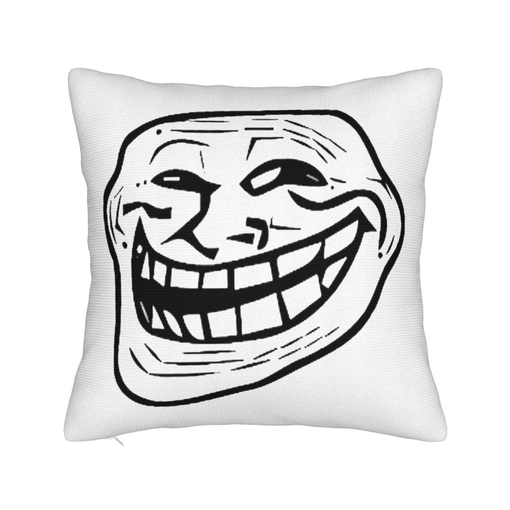 Мем Trollface Rage Comic Смешная Шутка Тролля Интернет Наволочки Винтажная Наволочка Для Свадебной Вечеринки Домашний Декор Чехол на Подушку