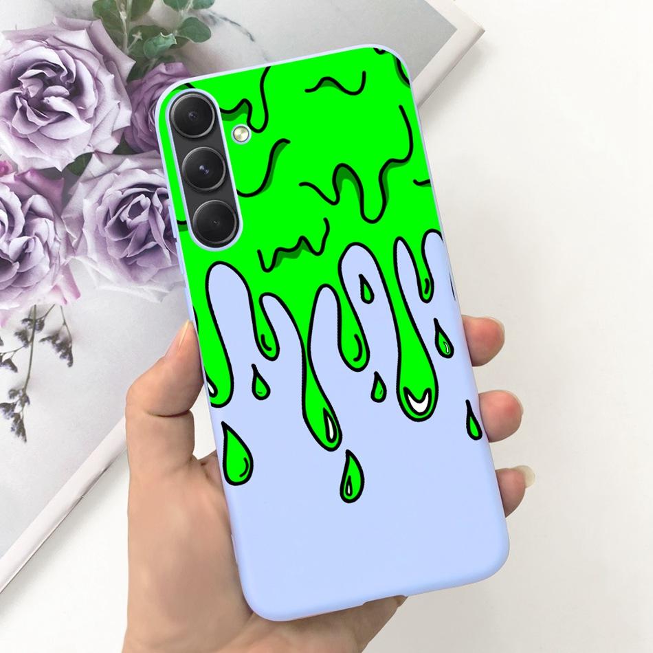 Чехол для телефона Samsung Galaxy A55 Samsung A55 5G SM-A556B Модный узор Луна Мягкая силиконовая задняя крышка