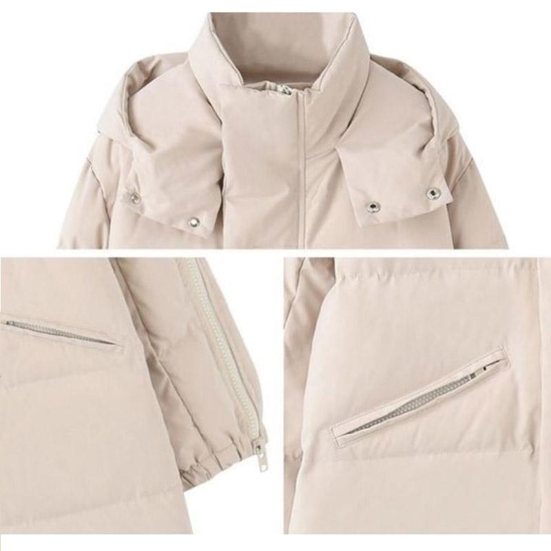 Пуховик, зимняя женская толстая теплая хлопковая куртка с капюшоном больших размеров, пуховик средней длины выше колена