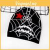 Gothic Style Knit Cap Featuring Spider Web Design For Casual Wear