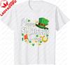 Happy St Patricks Day Shamrock Graphic Tee Breathable Cotton Short Sleeve Unisex TShirt for St Patricks Day