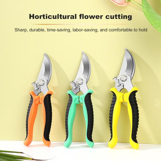 Garden Pruning Shears Stainless Steel Gardening Shears Tree Branch Cutter Snips Sharp Scissors for Cutting Flower Hedge Stem