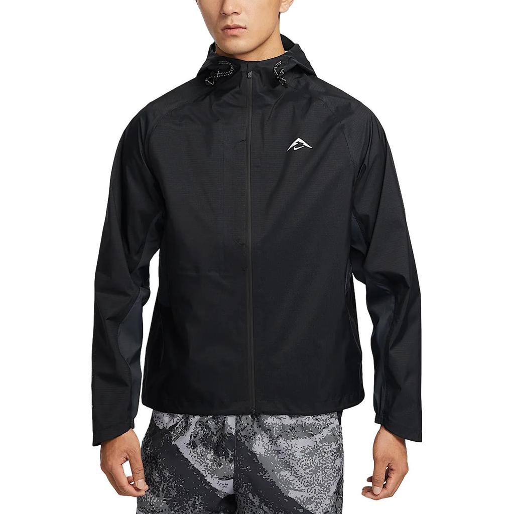 Nike Водонепроницаемая, ветрозащитная и дышащая ветровка Storm FIT Мужская Черный/Горный Пик Белый FZ1085-010