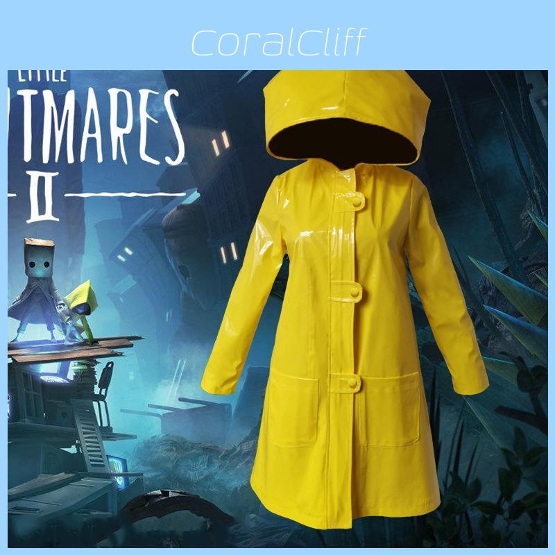 Прочный костюм для косплея Little Nightmares 2 Six, желтая куртка для Хэллоуина