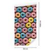 Colorful Donuts Wallpaper Red and Turquoise for Living Room and Bedroom 50x1000