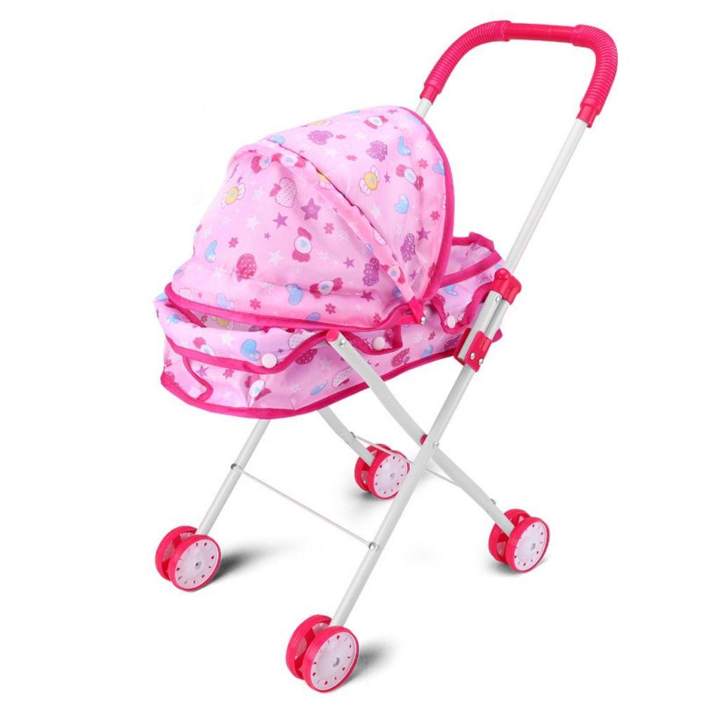 Iron Support Frame Baby Stroller Plastic + Metal Furniture Toy Little Girls Boys