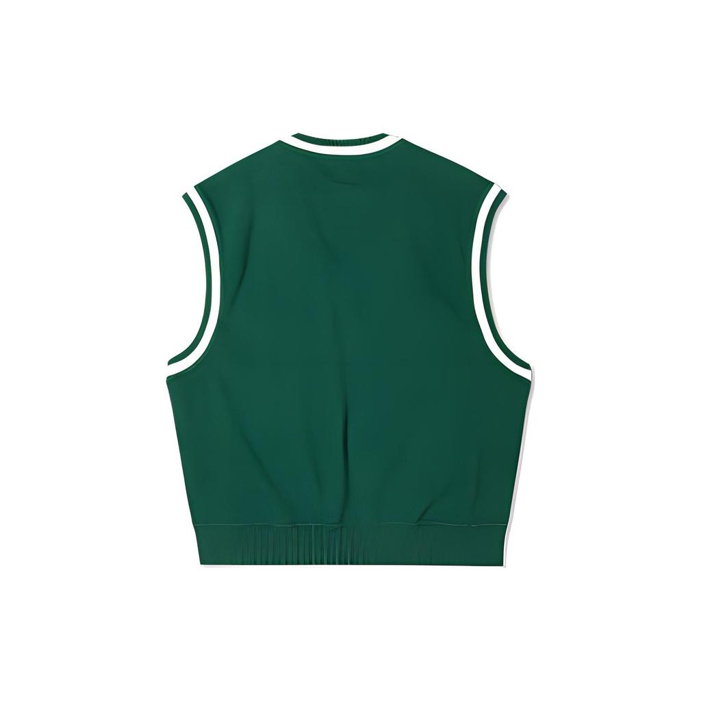 Converse Vests Women's Green V Neck Moderate Other 10024883-A02