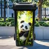Funny Animal Trash Can Container Sticker Cartoon Sticker, Colorful Self-Adhesive PVC Decal, Waterproof Cute Creative Kitchen Vinyl Cat Dog for Wheelie