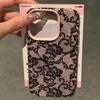 Black Lace Floral Trendy Pattern Phone Case For iPhone 17 Pro Max 16 15 14 13 12 11 XS Max X XR 7 8 Plus 16E 17 Air Bumper Cover