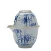 Retro Geyao travel kung fu tea set, one pot and four cups, camping business trip portable express guest cup, brewing teapot, tea cup set