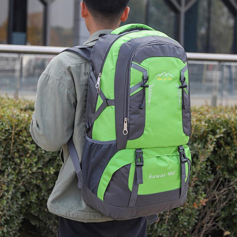 60L Large-capacity Mountaineering Backpack Outdoor Hiking Bag Sports Leisure Travel Bag