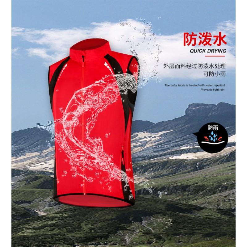 Mens Windproof Breathable Cycling Vest Sleeveless Running Jacket Outdoor Sports Wear
