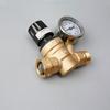 Клапан регулятора давления воды, латунный бессвинцовый регулируемый редуктор давления воды с манометром для