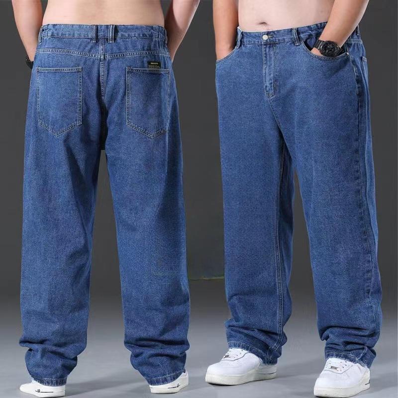 Men's Straight Loose Large Size Fat Boy Fat Goth Large Size Men's Wide-leg Daddy Big Pants Men's Pants