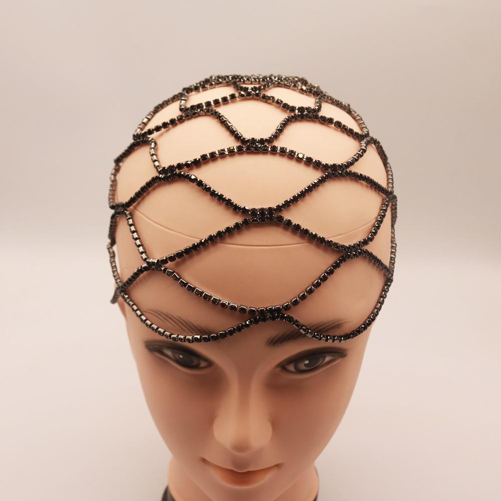 Performance Show Crystal Rhinestone Hairband Luxury Boho Headband Women Jewelry