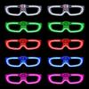 10 шт. Светящиеся очки, принадлежности для вечеринок, подходят для Рождества, Дня святого Валентина, Нового года