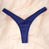 Women Thong Panties Thin Low Waist Seamless Solid Color Good Breathability Lady Underpants