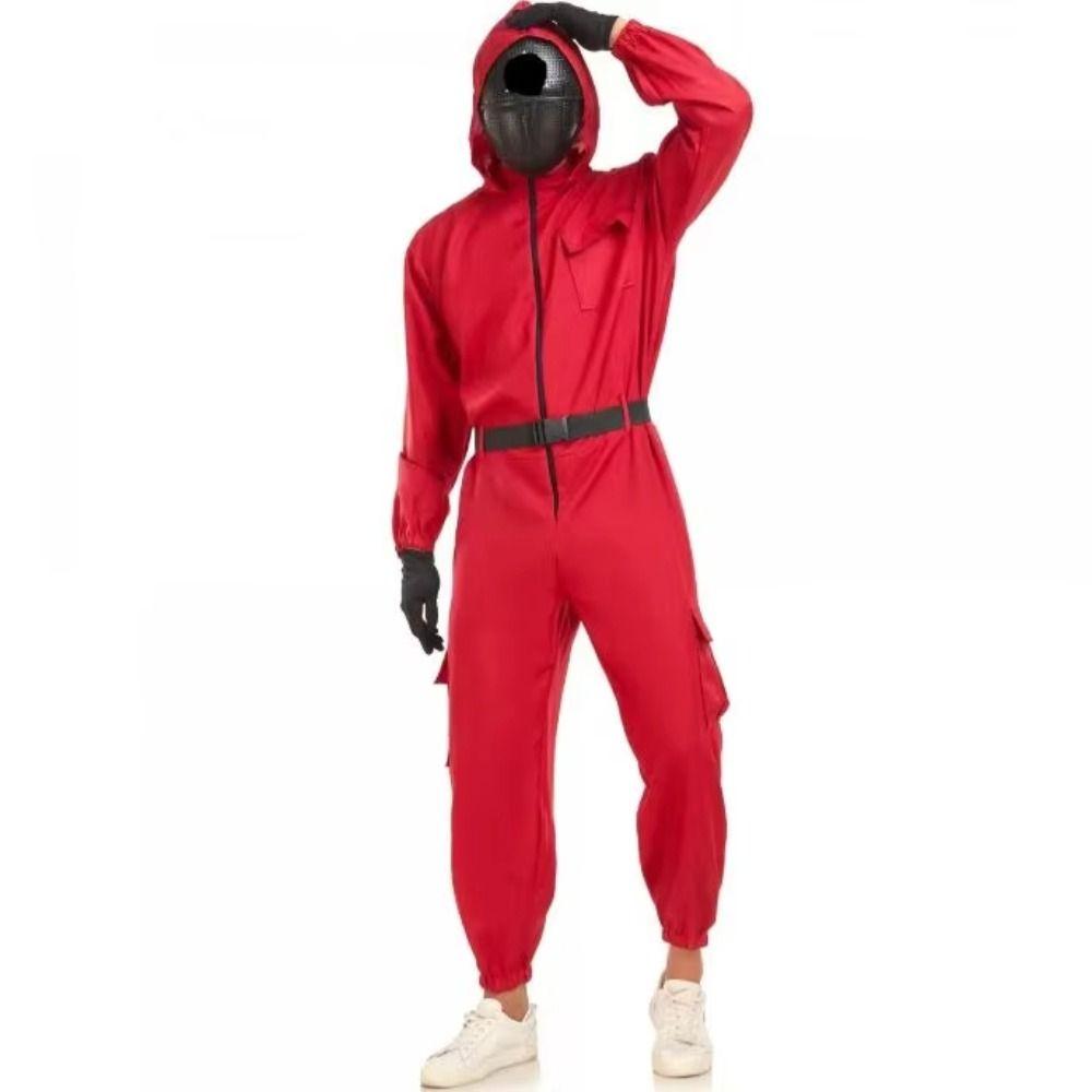 Маскарадные аксессуары Игровой костюм кальмара с поясом и перчатками Косплей Костюмы для женщин