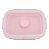 2PCS Silicone Lunch Storage Container Collapsible Design Airtight Kitchen Organizer  For Picnics