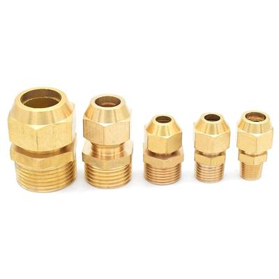 Прочный Латунный Фитинг Трубопроводное Соединение 1/8" 1/4" 3/8" 1/2" Латунный Штуцер для Шланга Наружный Диаметр 6-10мм Соединитель-Адаптер F/M для Трубок PU PE