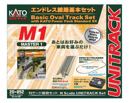 KATO N Gauge M1 Endless Track Базовый набор Master 1 Набор рельс для железнодорожной модели 20-852 20-852
