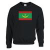 Толстовка - PIXELFORMA - Drapeau de la Mauritanie - Manches longues - Noir - Хлопок-полиэстер
