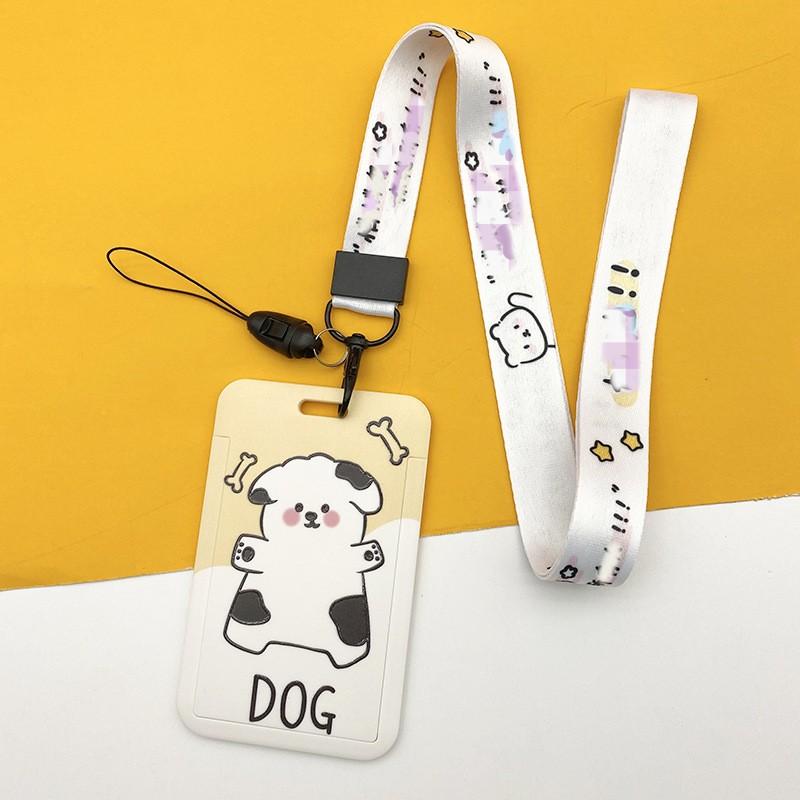 Держатель для карт с изображением фруктов, чехол для бизнес-бейджа из АБС-пластика, чехол для сотрудника, студенческий ремешок, держатель для удостоверения личности, имени