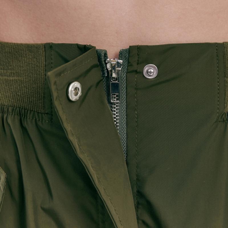 MAXZA Длинная юбка на молнии со шнурком, плиссировкой и карманом с клапаном Zc09qs008on