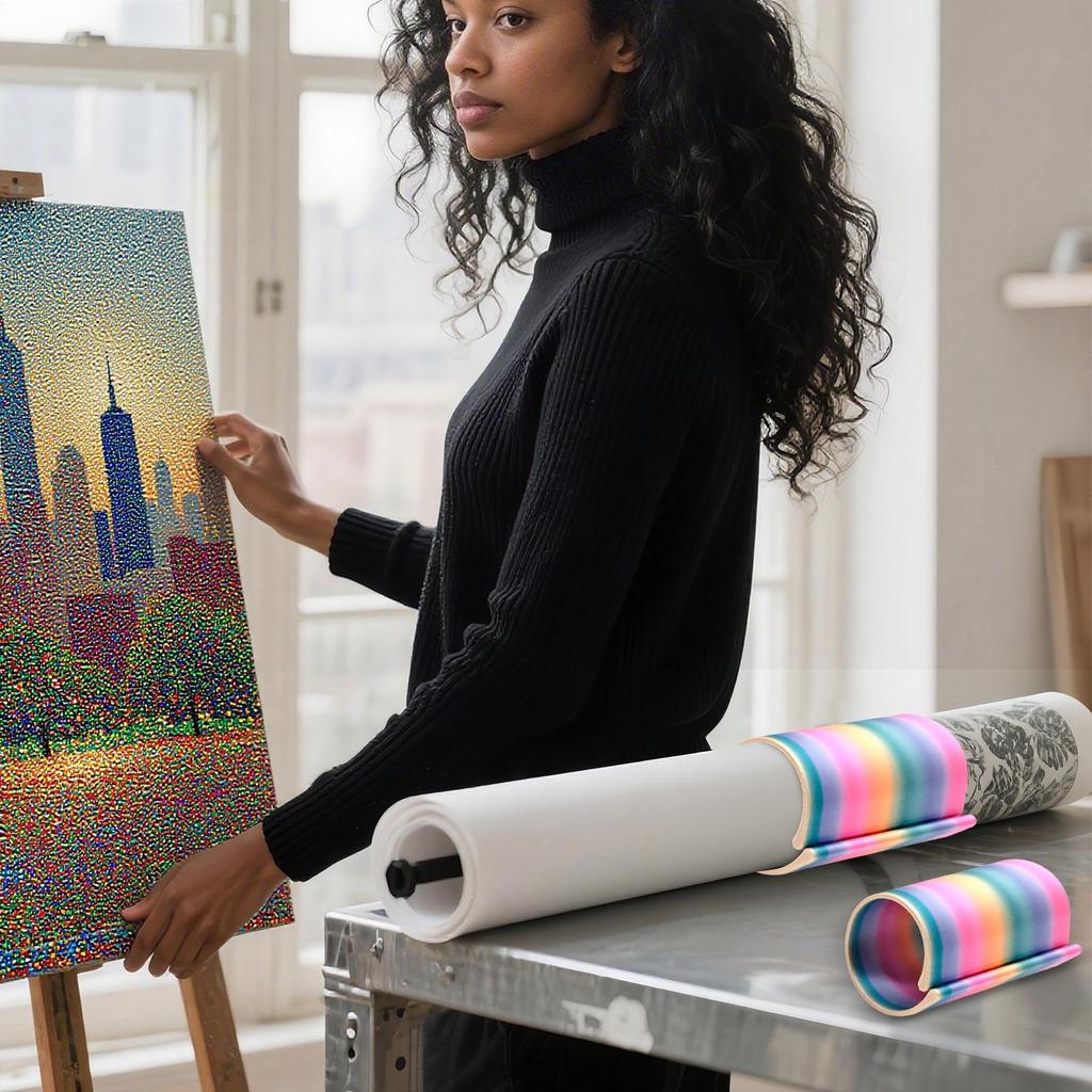 Gem Painting Accessories Gem Painting Supplies Adjustable Canvas Scroll Ring Storage Tool And Table Clamp Set For Women Painters