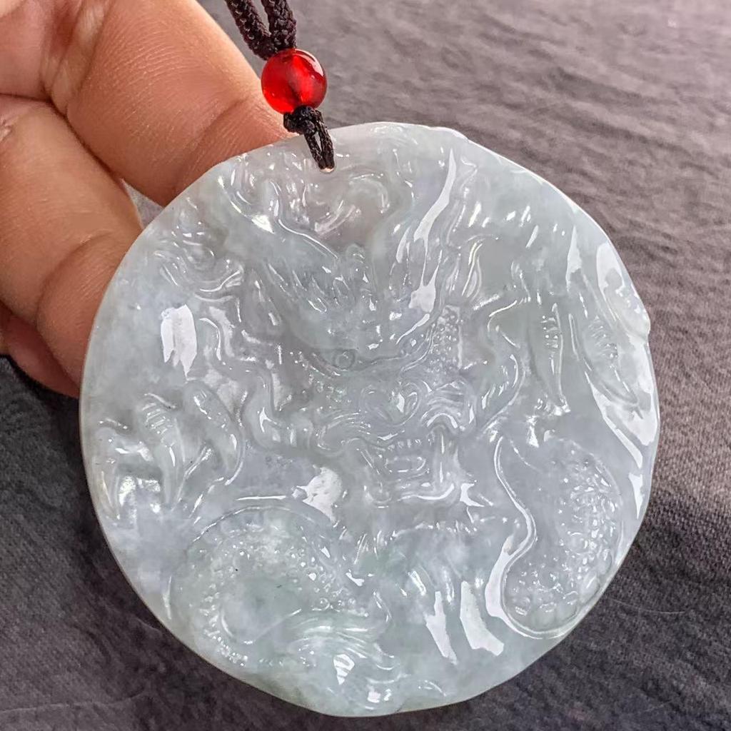 Burma A-Grade Natural Jade Leaf Pi Xiu Pendant