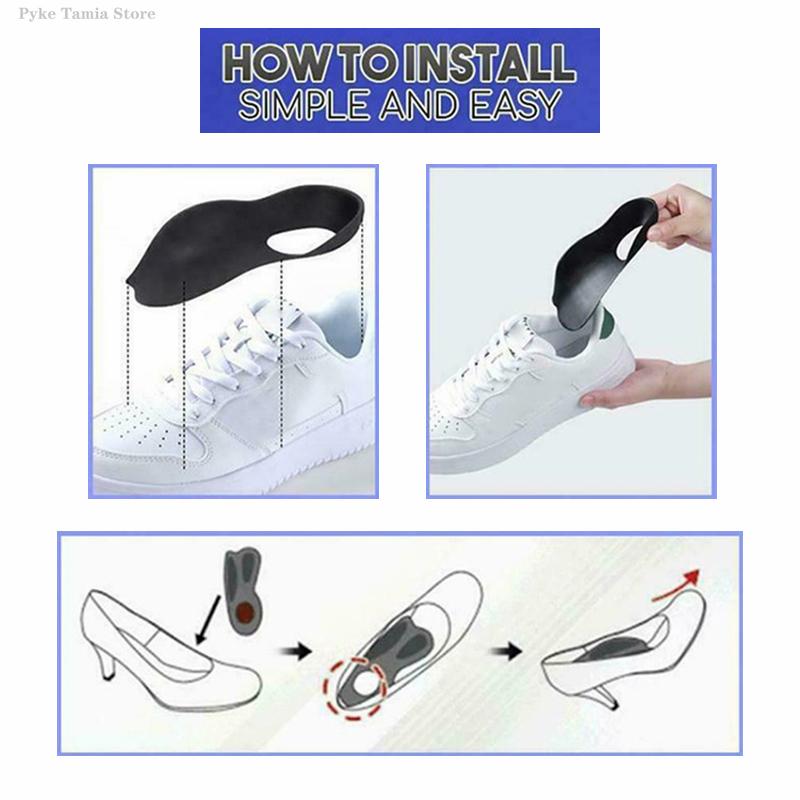 1 пара стелек для плоскостопия, ортопедические, для коррекции свода стопы, с поддержкой, пяточные подкладки, вставки для обуви для О-образных ног и подошвенного фасциита, уход за ногами