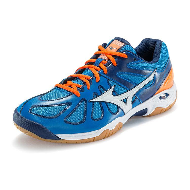 Mizuno Smash L04 Амортизирующие Нескользящие Прочные Дышащие Низкие Тренировочные Кроссовки Унисекс Синий Белый 71GA186001