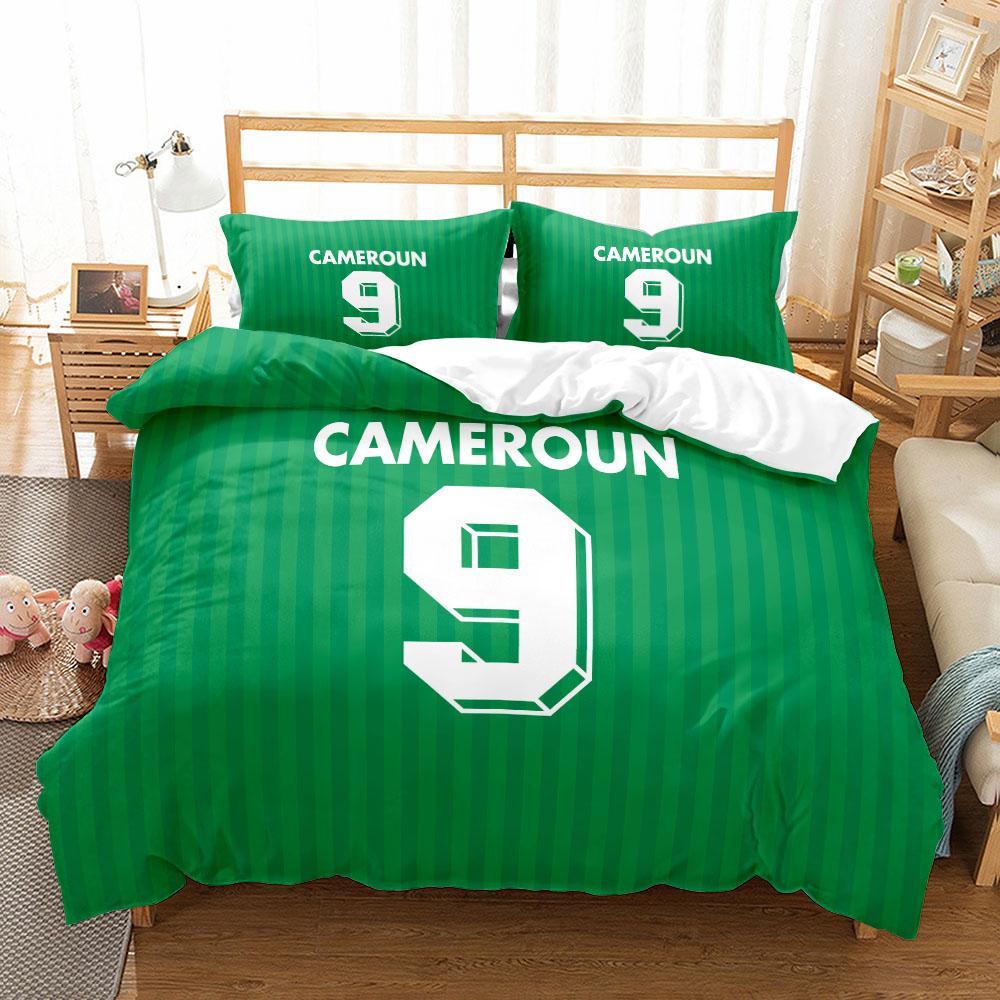 National Soccer Team Core Player Number Duvet Cover Set EU Single Double King US Twin Full Queen Size Bedclothes