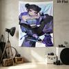 Kpop Demon Hunters Wall Tapestry Aesthetic Wall Hanging Printed Fabric Blanket Decorative Tapestries For Bedroom Living Room Home Decor