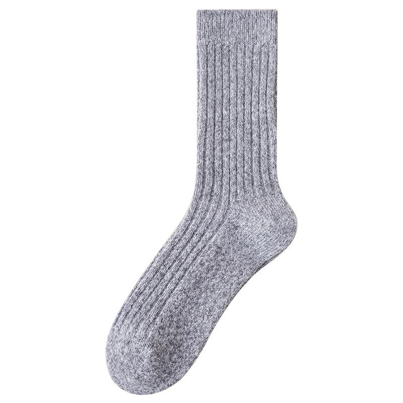 Носки Hei Hei Весенние и осенние толстые нитяные носки Детские зимние чулки Двойные толстые теплые и кашемировые носки на месяц