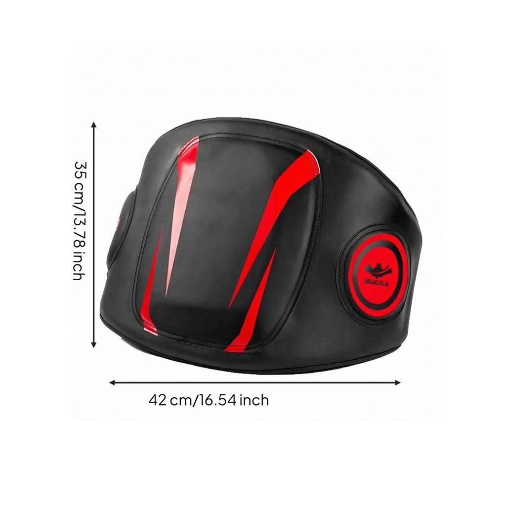 Shock Absorbing Boxing Belly Protector Contoured Sparring Pad Padded