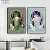 Moon Hecate Goddess Canvas Painting Greek Mythology Poster and Prints Mysterious Hecate Witchy Wall Art Pictures for Home Decor