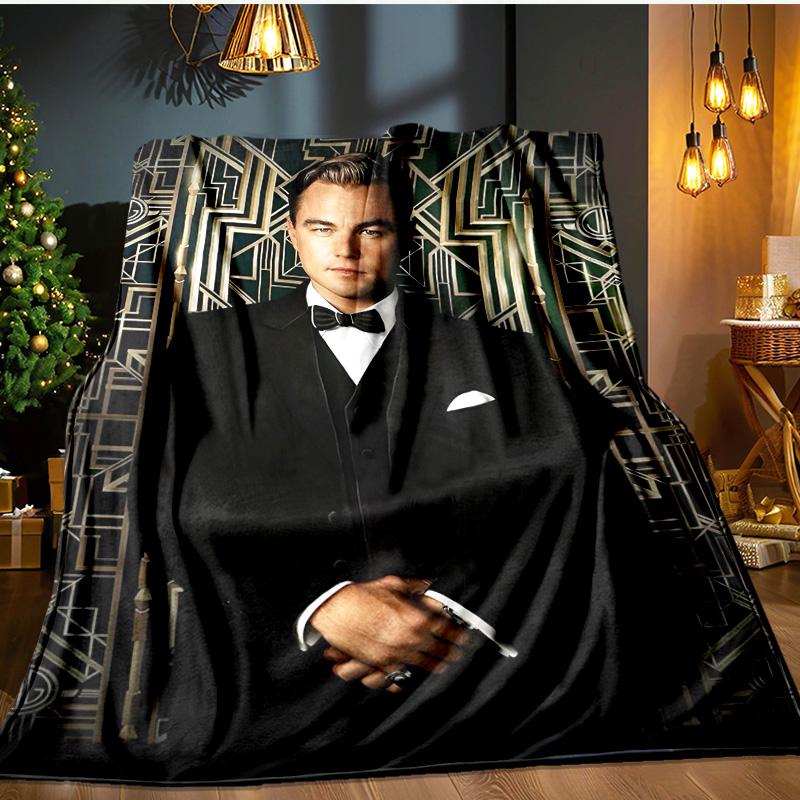 Leonardo Blanket Flannel Throw for Sofa, Indoor, Camping, Living Room, Office, Chair, And Bed Soft Birthday Gift