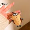 Plush Insect Gift for Friends Funny Roach Keychain, Cute Stuffed Pendant Backpack, Soft Animal Novelty Charm, Hanging Decor, Prank Lightweight