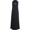 Essentials 3-Stripes Sportswear Long Racerback Dress Women Dress Black White JE1208