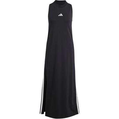 Женское платье Essentials 3-Stripes Sportswear Long Racerback Dress Black White JE1208