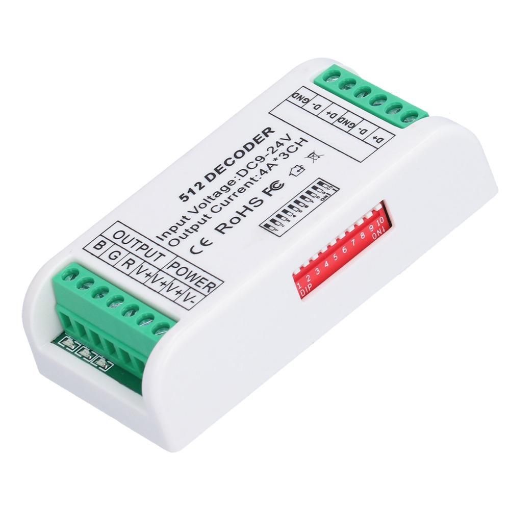 Plastic Material RGB Controller 9‑24V DC LED Strip Controller LED Decoder Controller LED Module