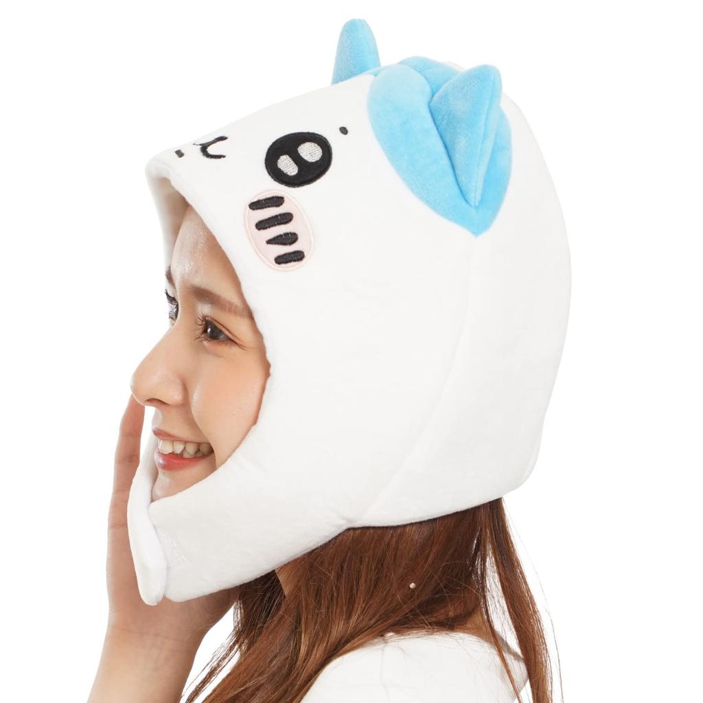 SAZAC Флисовый кигуруми, один размер подходит большинству, шапка, Chiikawa, взрослый, (Хачиваре)